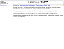 Tablet Screenshot of nurkowanie.nekton.com.pl